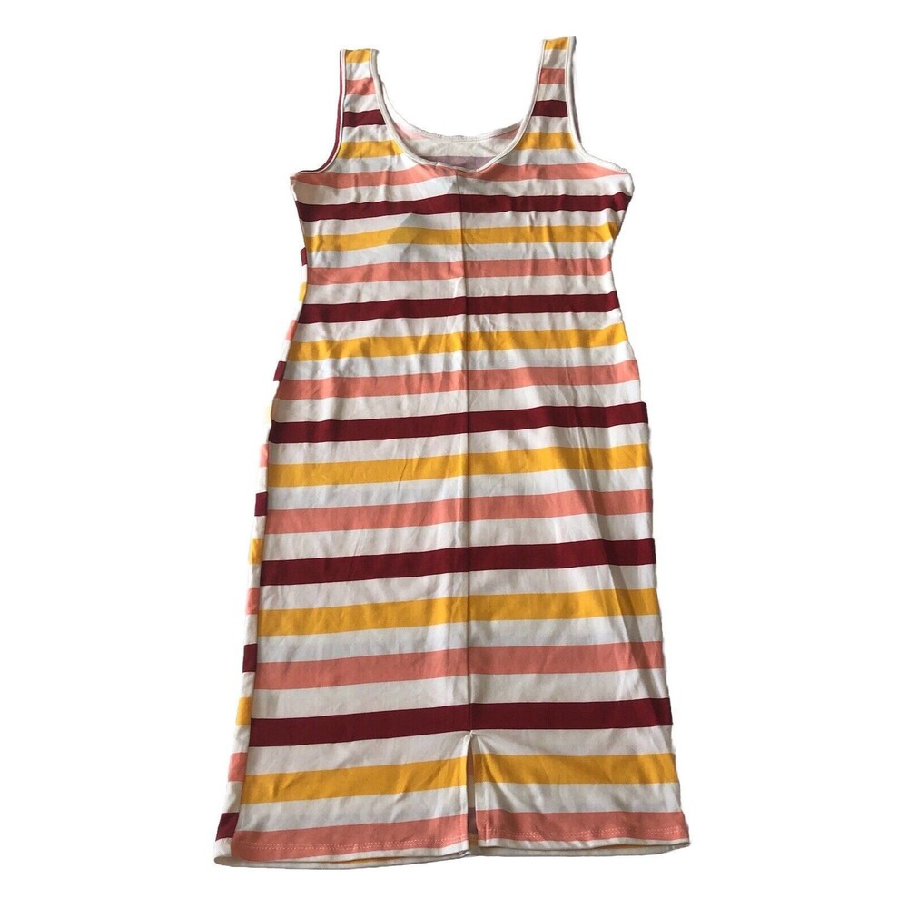 Absolutely Love It! Women’s Striped Body Con Tank Dress Size Medium NWT